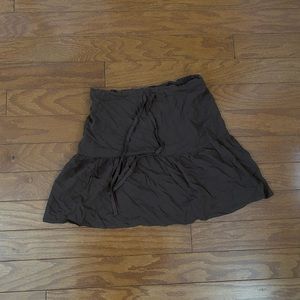 john galt brown drawcord skirt